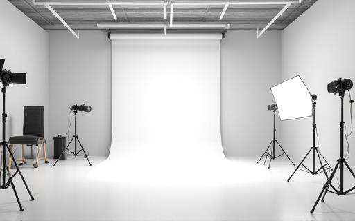 Interior view of Estúdio Luz Brasileira, showcasing professional studio space