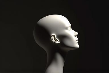 Close-up of studio lighting setup for portraits
